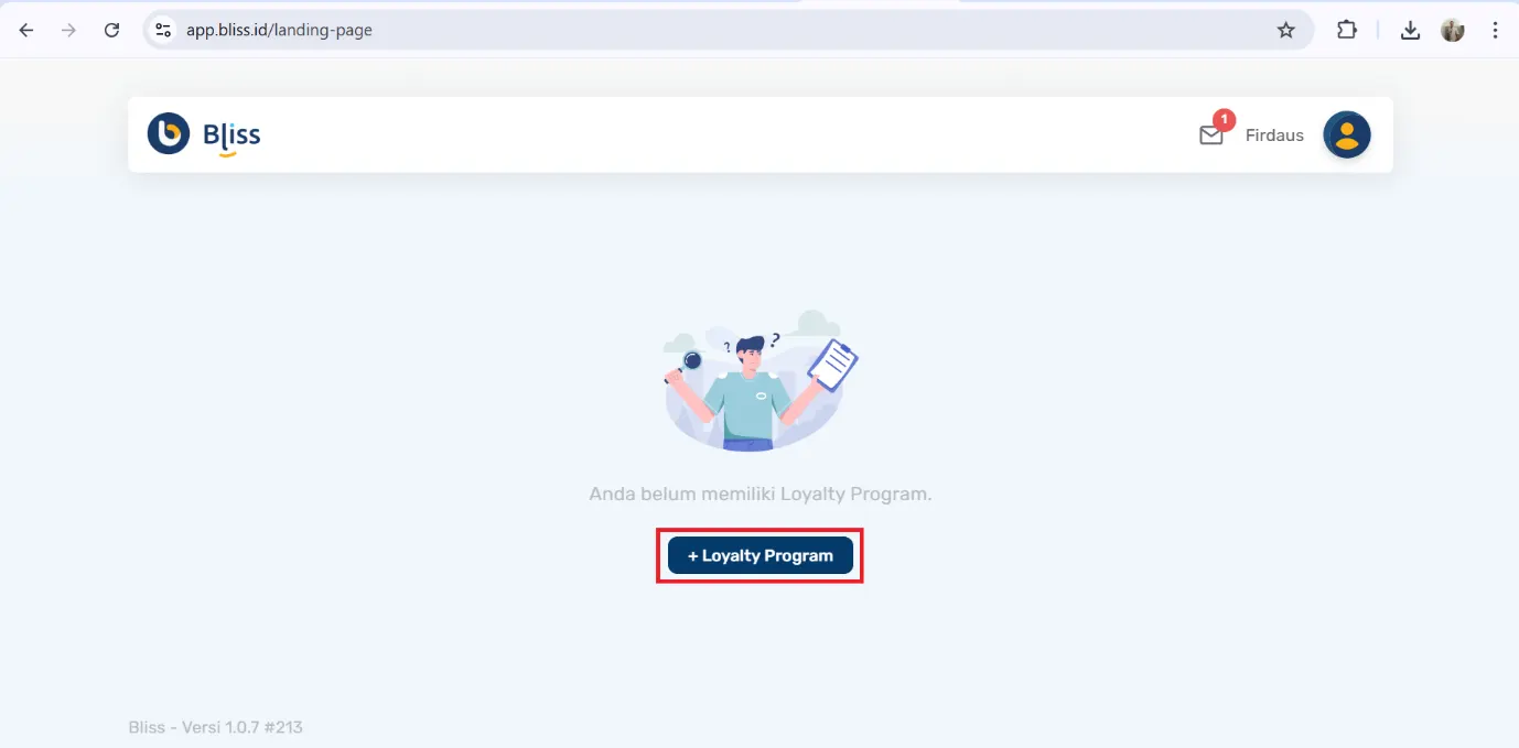 input loyalty program bliss